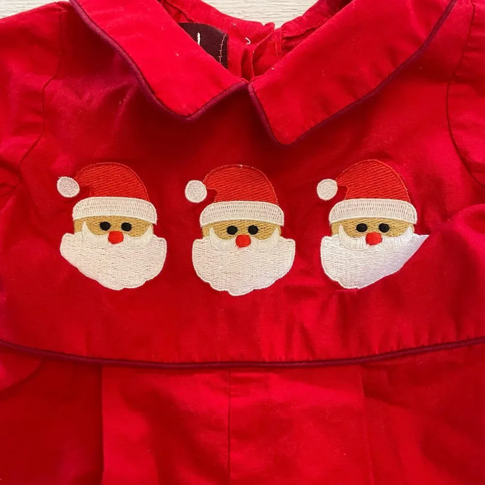 Lil Cactus santa romper 3-6‎ months